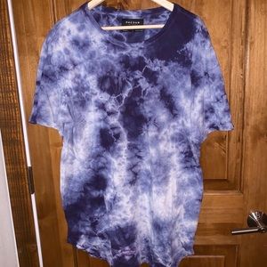 Pacsun Mens Large Scallop-fit Marble T-Shirt